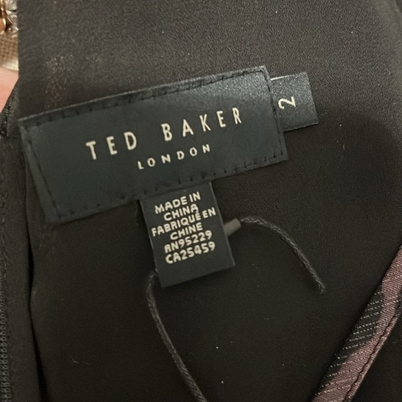 TED BAKER London Jasmyna Woven V-Neck 3/4 Blouson - Size 2 - Picture 11 of 16